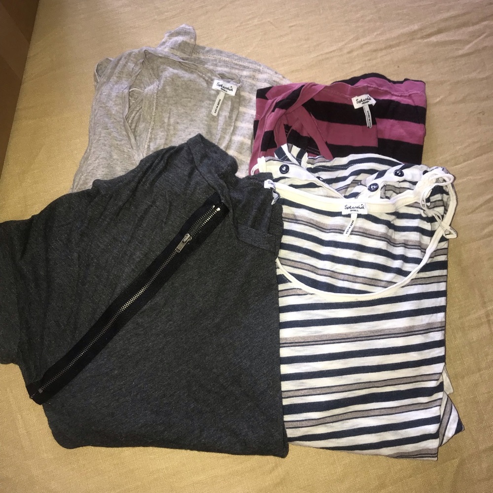 4 Splendid Tees, 3 Sz S and 1 Med (runs small)